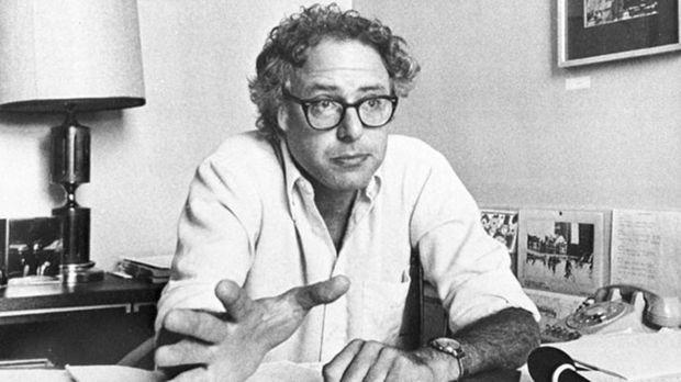 Bernie Sanders in 1981, enkele maanden nadat hij burgemeester was geworden