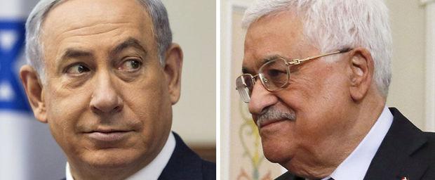 Benjamin Netanyahu en Mahmoud Abbas.