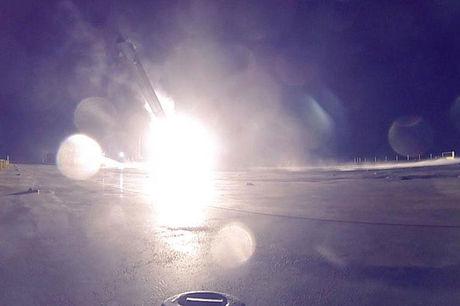 De harde landing van de Falcon 9-raket.