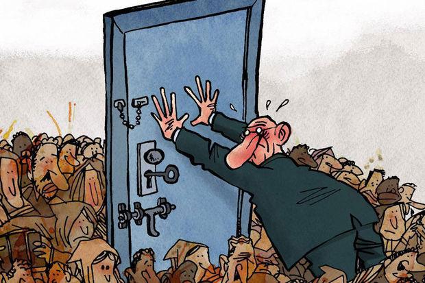 Tekening over vluchtelingencrisis is beste cartoon van 2015