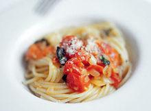 Spaghetti aux tomates cerises