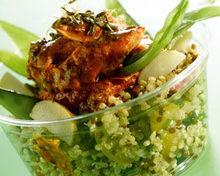 Salade de quinoa et de poulet au paprika