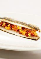 Sandwich de sardines, compote de chorizo