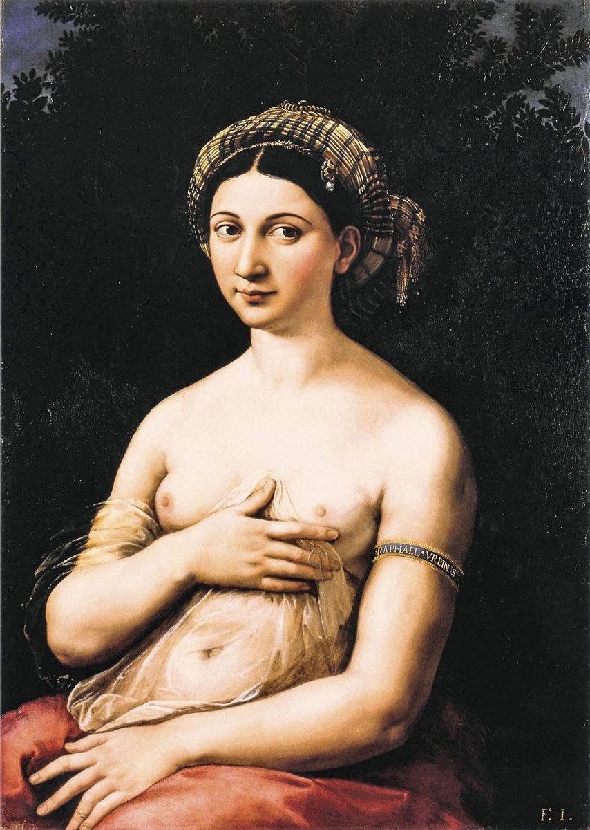 Raphael, Portrait of a Woman ('La Fornarina'), rond 1519-20