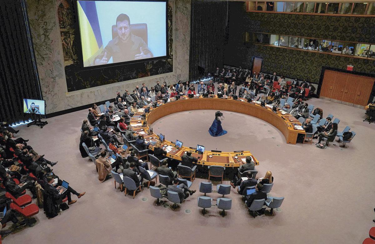 Le 5 avril, le président Zelensky s'est adressé directement à l'ONU, l'exhortant à agir.