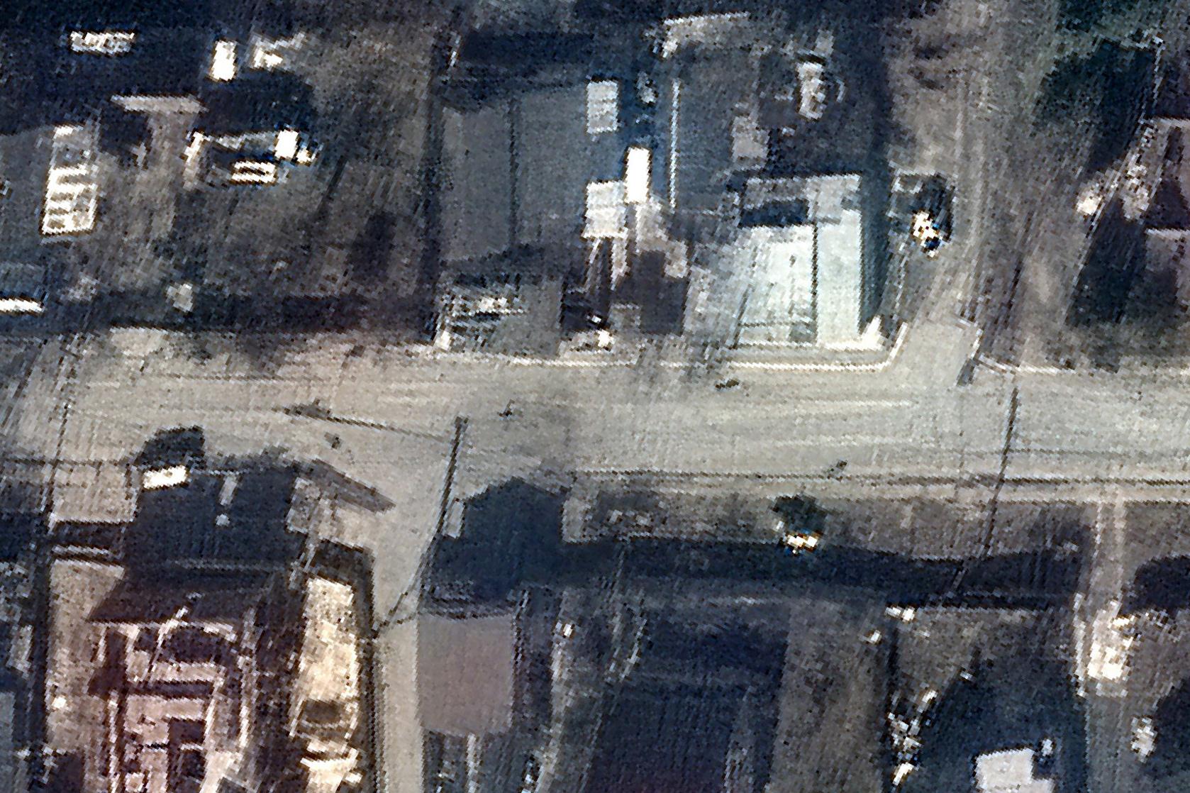 Images satellites de la ville de Bucha