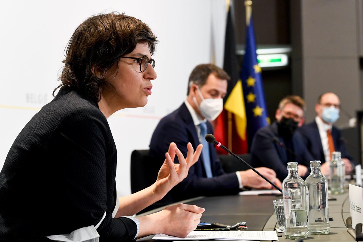Tinne Van der Straeten (Groen) op 1 februari 2022.
