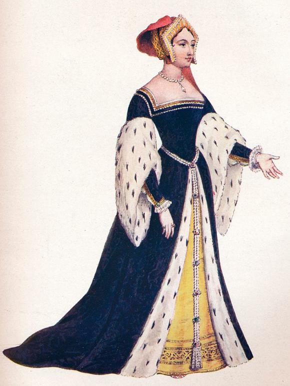 Anna Boleyn - Tekening door Edmund Thomas Parris