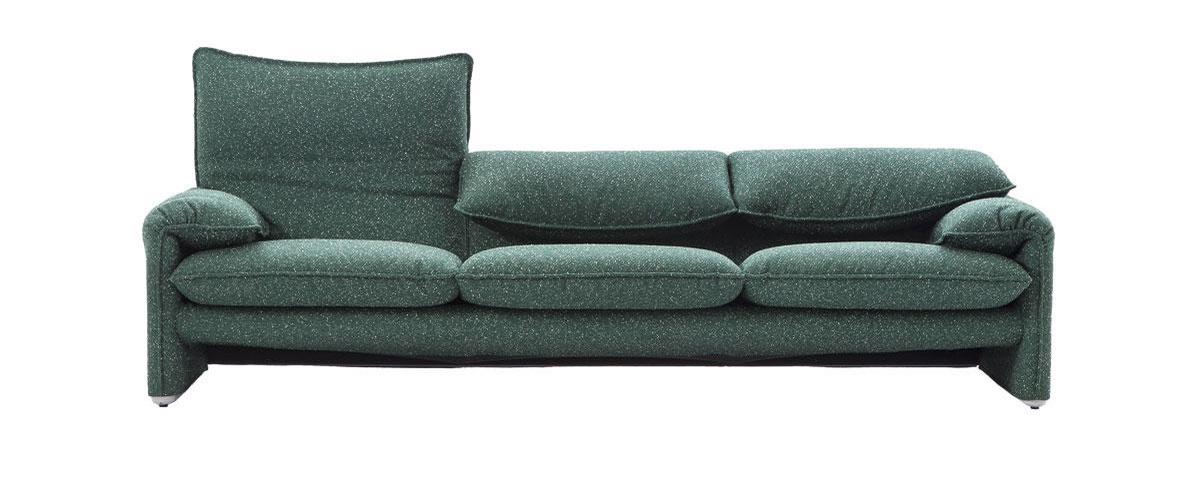 In Frankrijk kun je bij Yourse iconische meubelen leasen voor een periode van 5 jaar: Maralunga sofa (Vico Magistretti), Cassina vanaf 113 euro/maand.