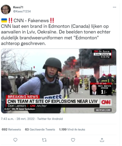 Factcheck: nee, deze video werd niet opgenomen in Canada, maar in Oekraïne