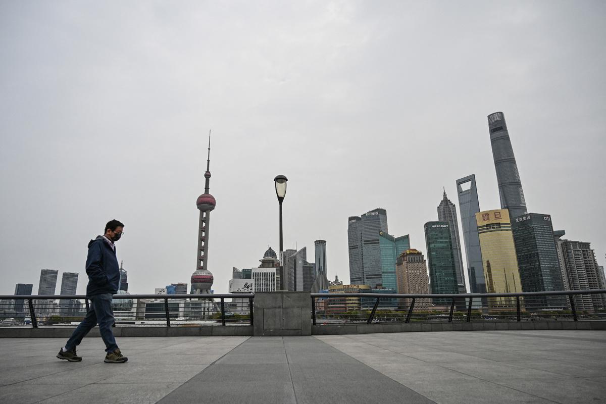 Shanghai gaat in gedeeltelijke lockdown, 28 maart 2022.