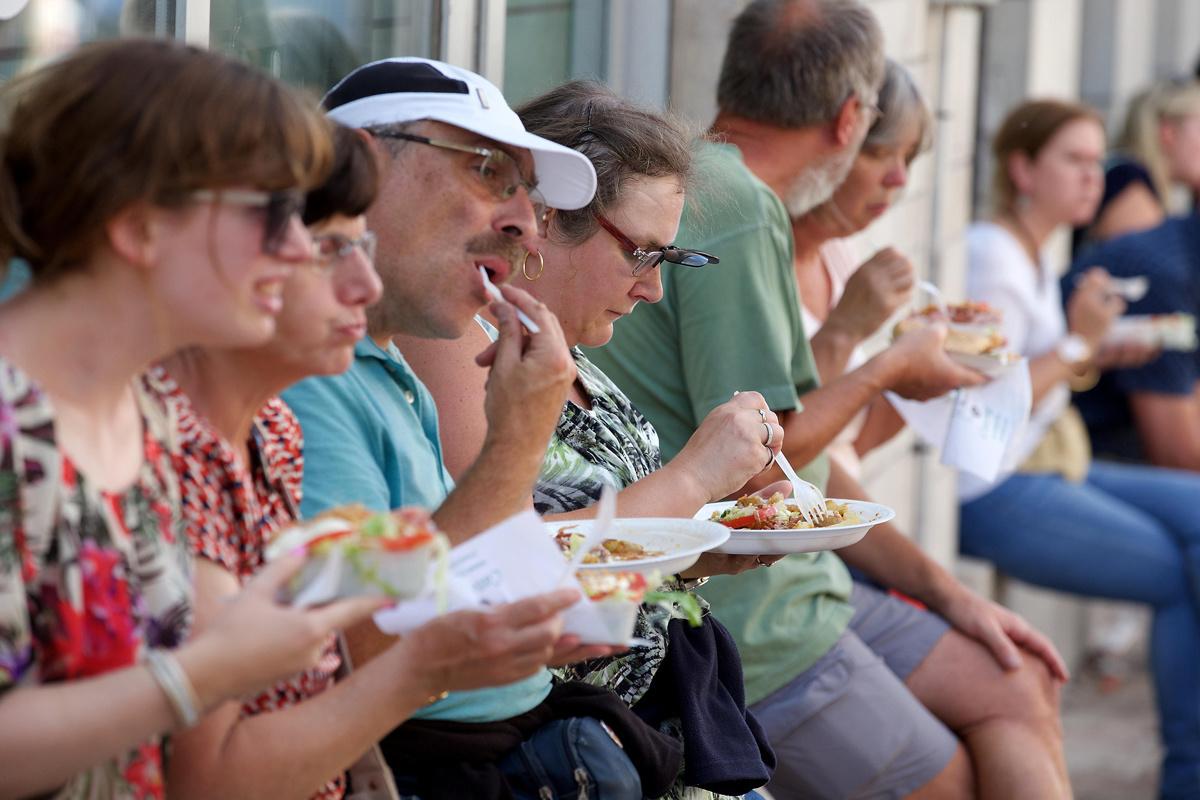 Eten op de Gentse Feesten in 2016.