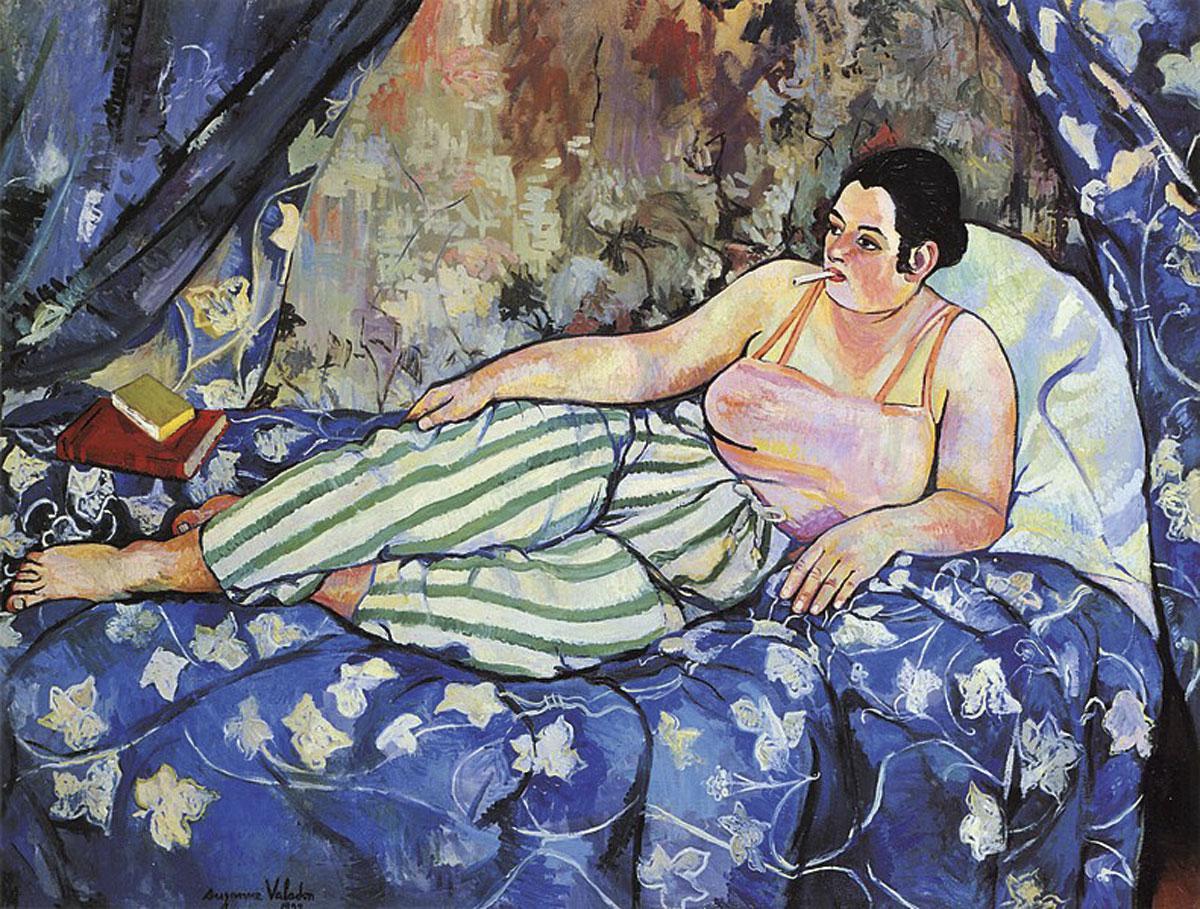 Schilderkunst  Suzanne Valadon - La chambre bleue (1923)