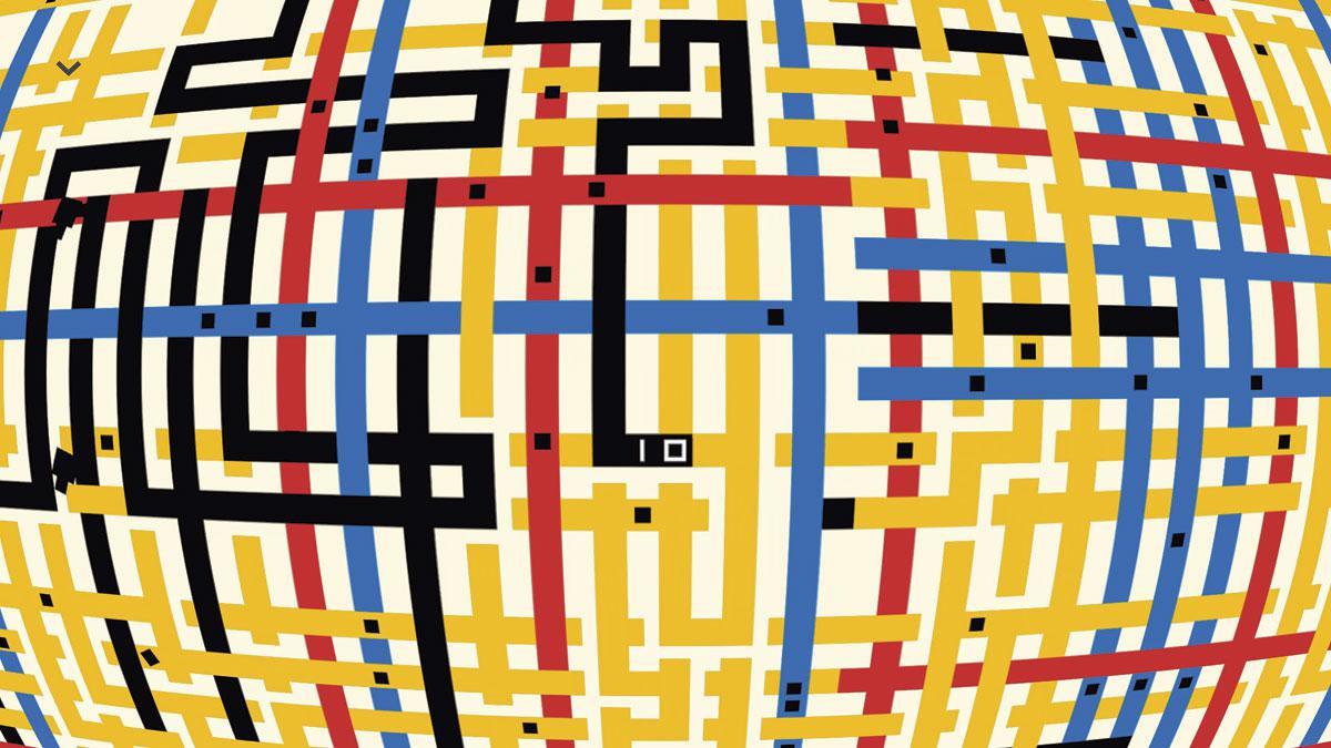 Piet Mondrian en puzzle game: Please, Touch the Artwork