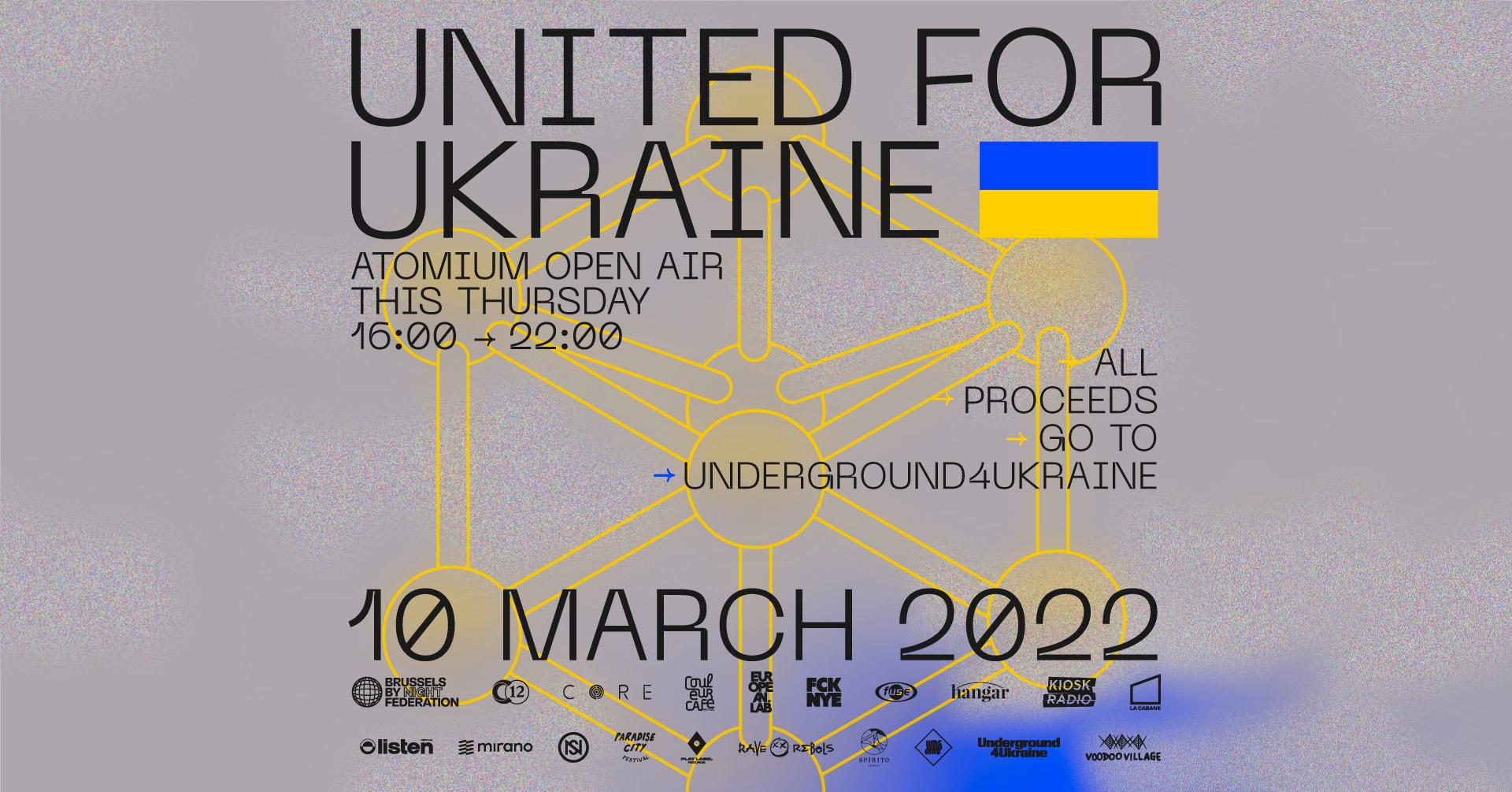 Guerre en Ukraine: un concert caritatif au pied de l'Atomium