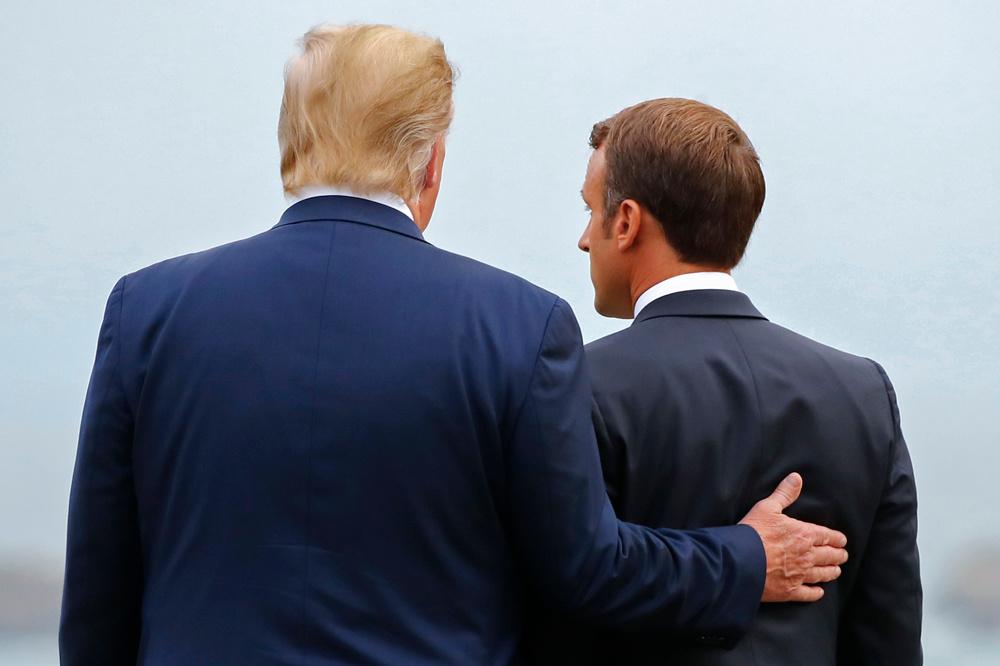 Donald Trump et Emmanuel Macron lors du défilé du 14 juillet
