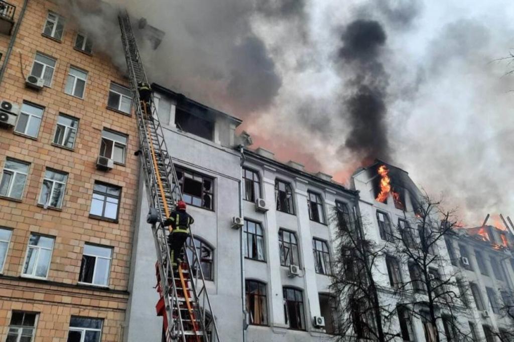 Bombardements à Kharkiv