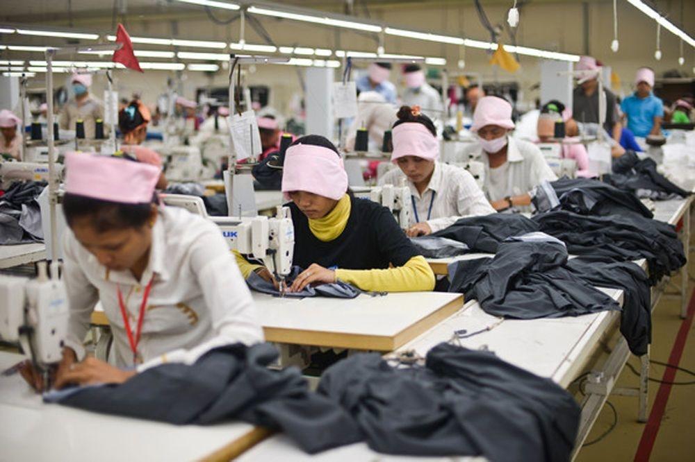 Usine textile au Cambodge