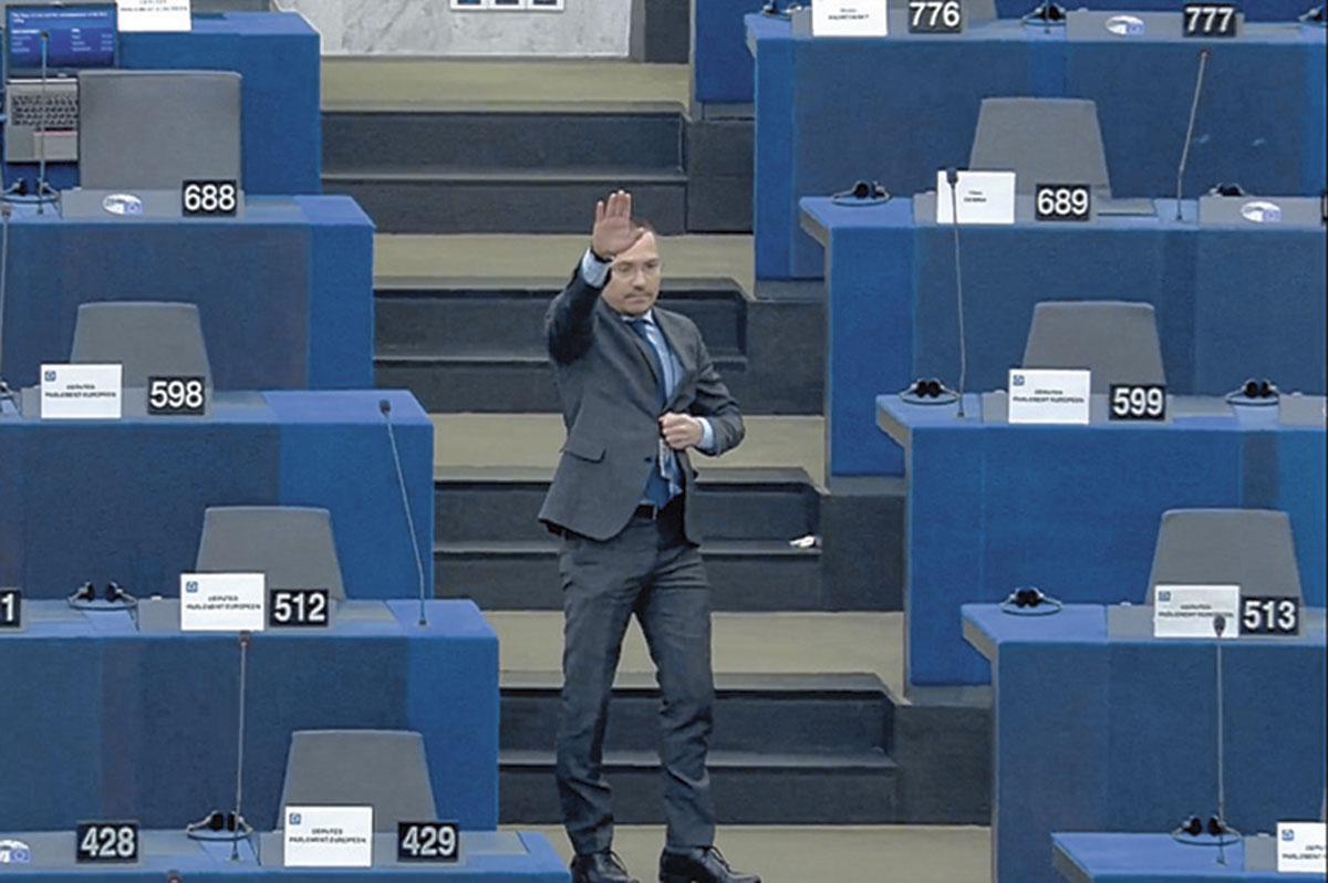 Pour l'eurodéputé bulgare Angel Dzhambazki, son geste n'était qu'un 