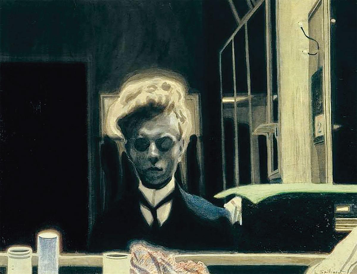 schilderkunst Léon Spilliaert - Zelfportret 2 november (1908)