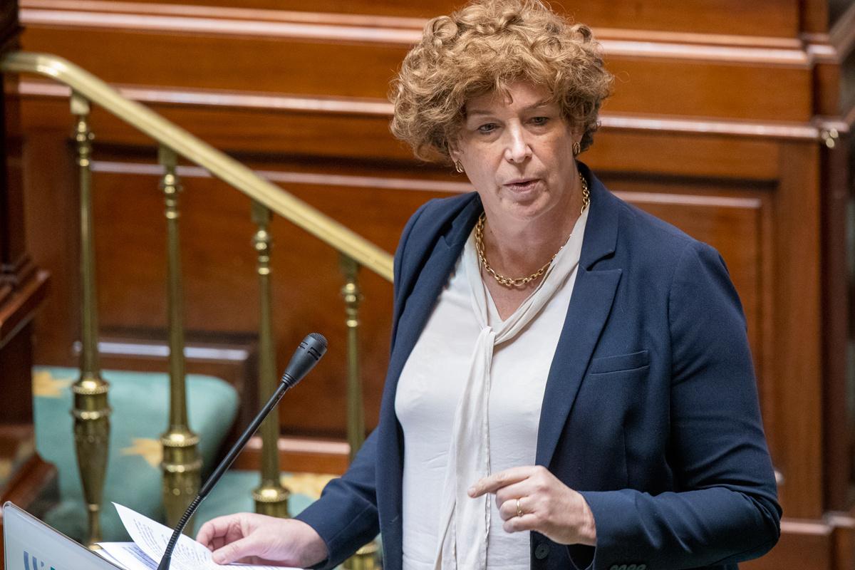 Petra De Sutter (Groen) op 27 januari 2022.