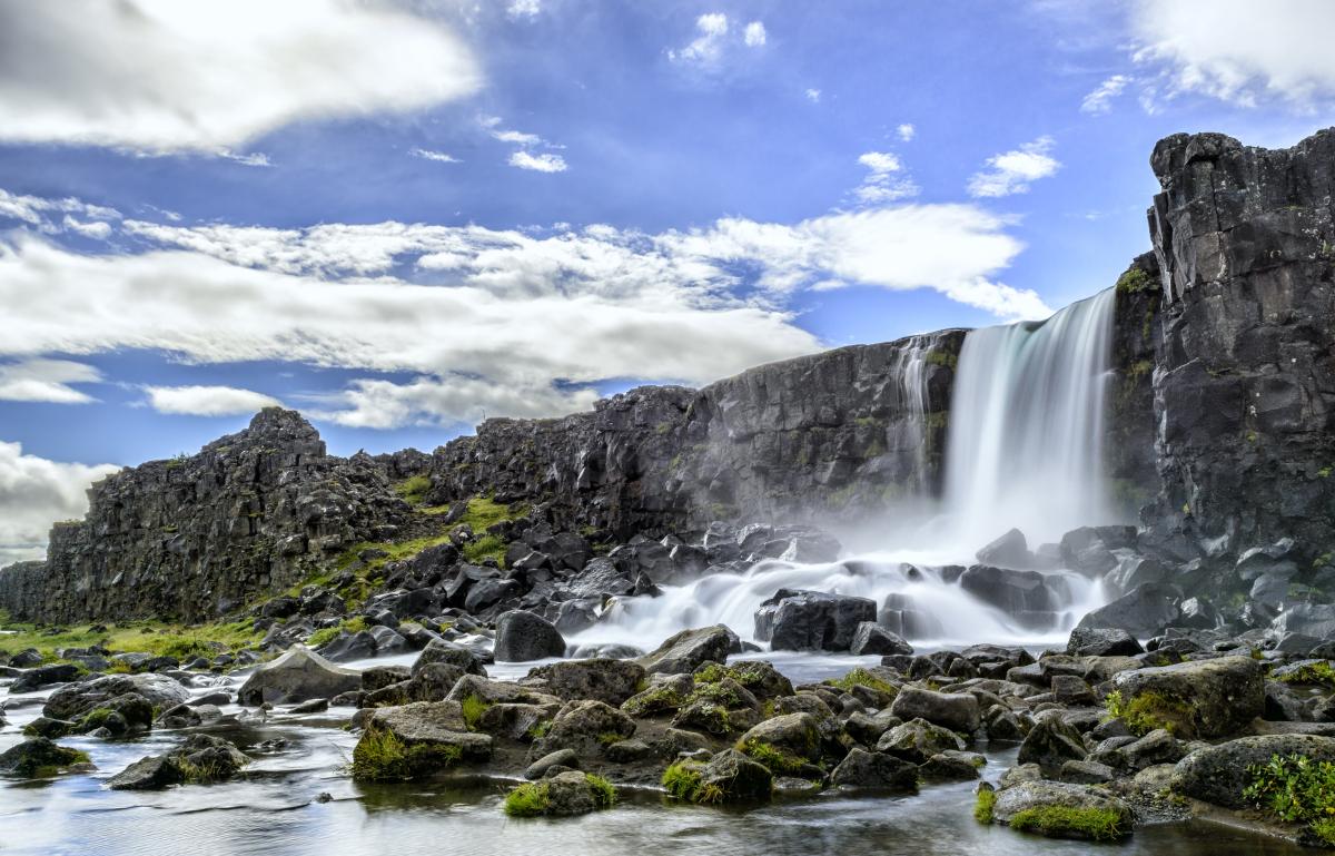36. Öxarárfoss Waterfall in IJsland: 4,5 kilometer 