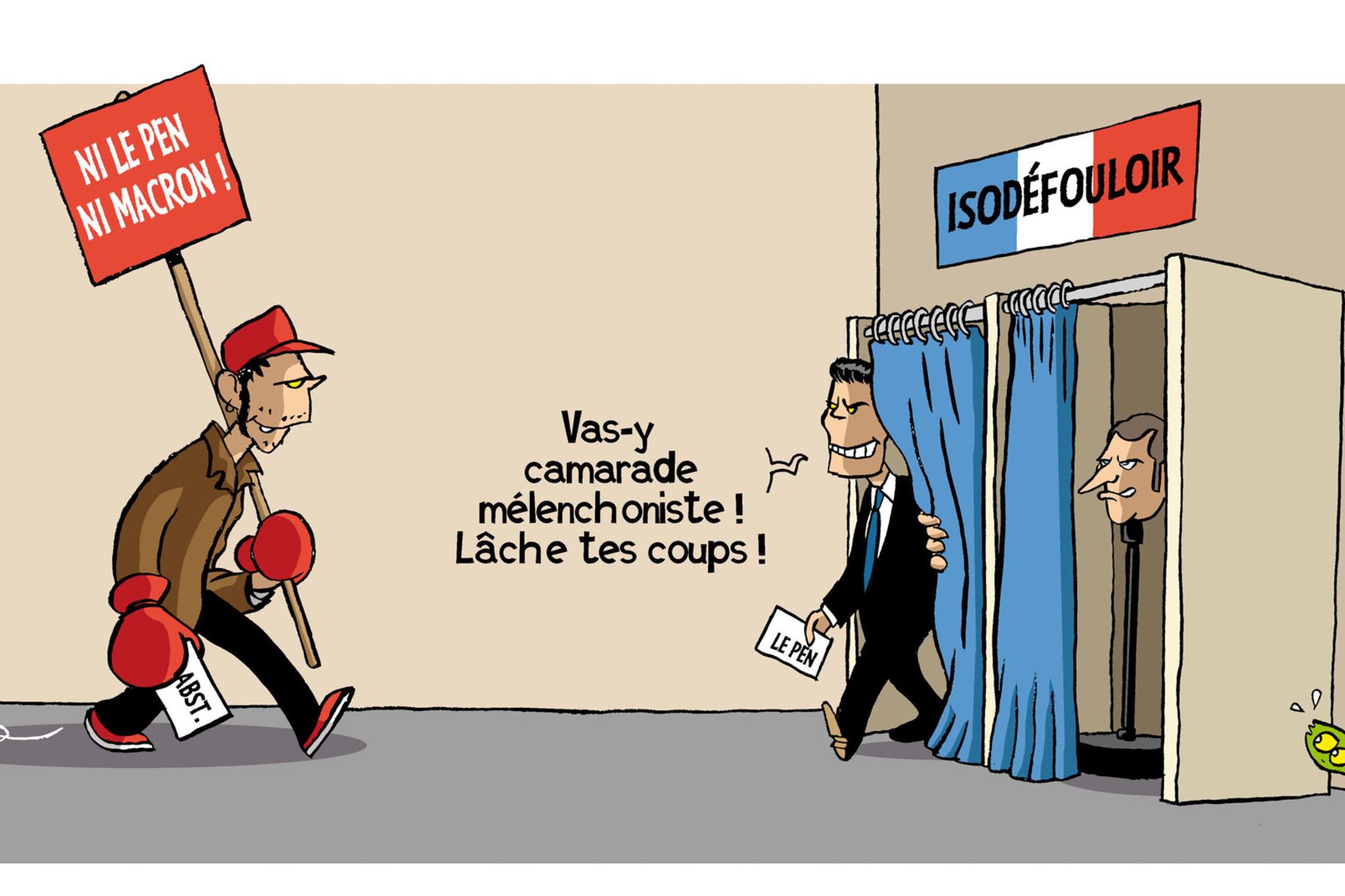 Les électeurs de Jean-Luc Mélenchon pourraient majoritairement s'abstenir au second tour de l'élection présidentielle.