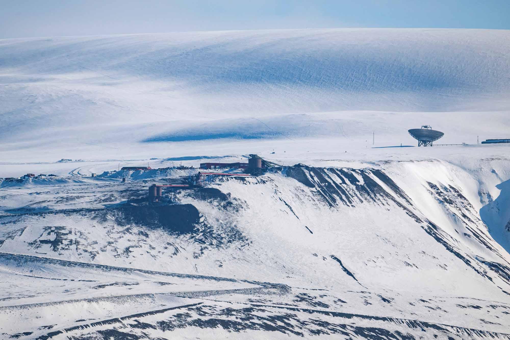 The Gruve 7, la dernière mine de charbon encore en activité en Norvège non loin de Longyearbyen  