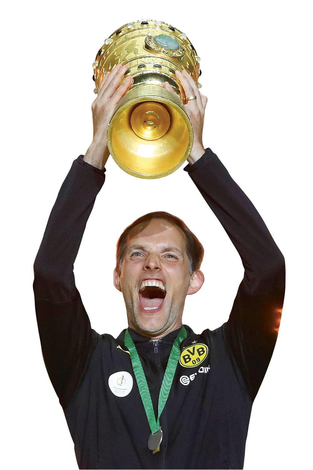 In 2017 won Tuchel met Borussia Dortmund de Duitse beker.