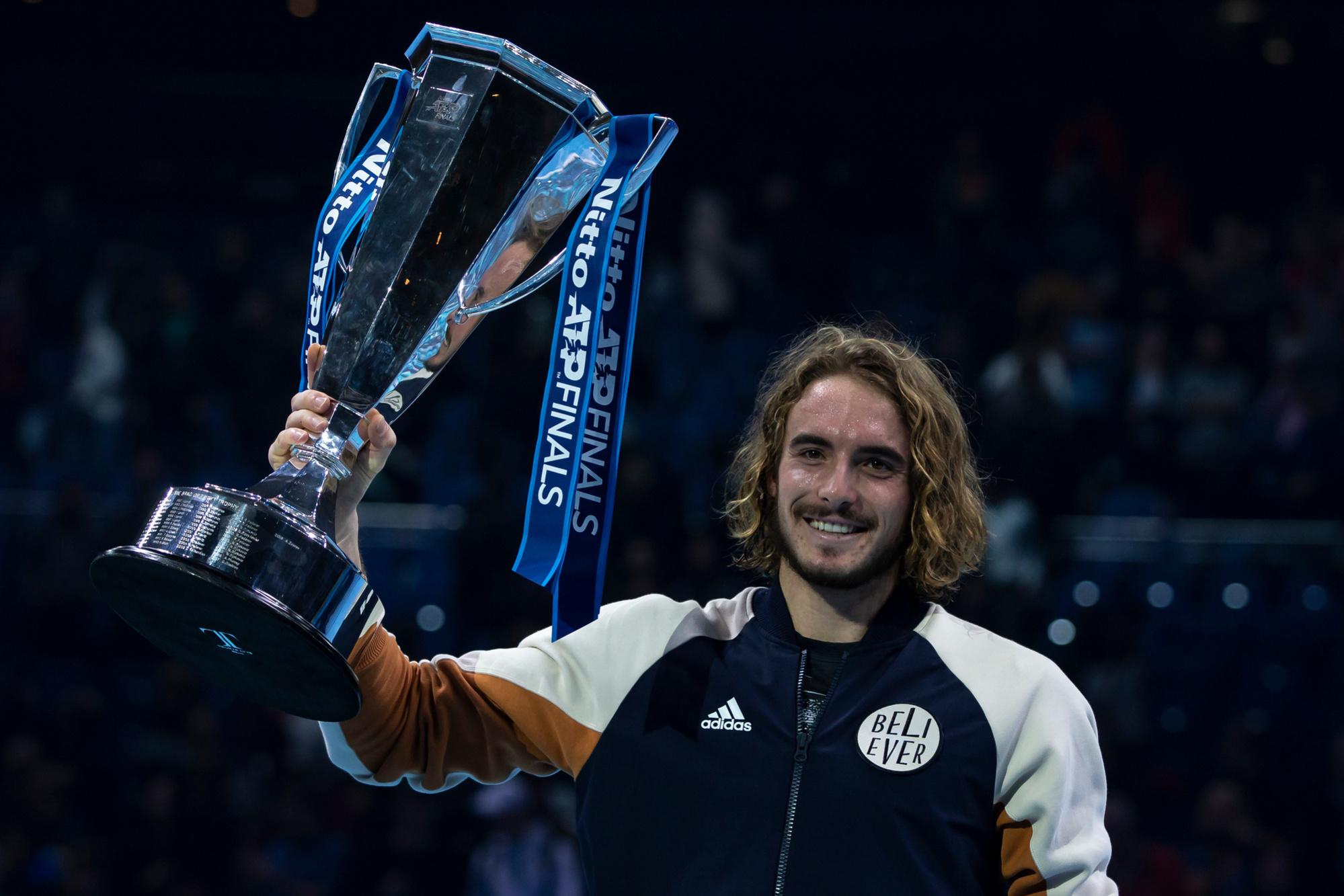 Tsitsipas won eind vorig jaar nog de ATP Finals, ofwel de Masters.