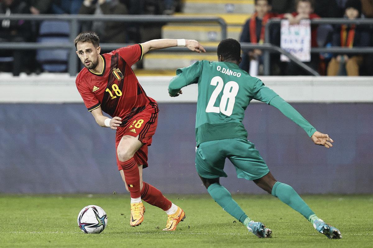 Rode Duivel Adnan Januzaj in het vriendschappelijke duel met Burkina Faso van eind maart.
