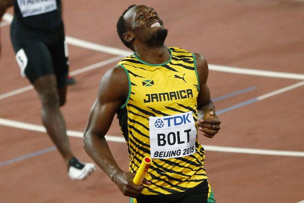 Usain Bolt in Peking 2015.