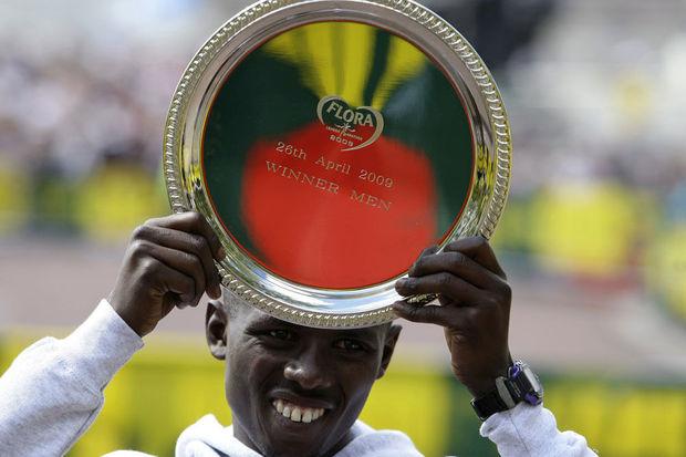 Samuel Wajiru, olympisch marathonkampioen van 2008.
