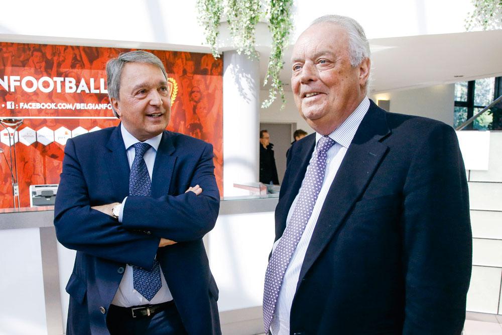 Een sterk duo en onwrikbare twee-eenheid: Roger Vanden Stock, bijna 22 jaar voorzitter, en Herman Van Holsbeeck.