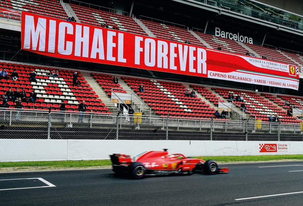 De herinnering aan de prestaties van Michael Schumacher blijven leven bij Ferrari.