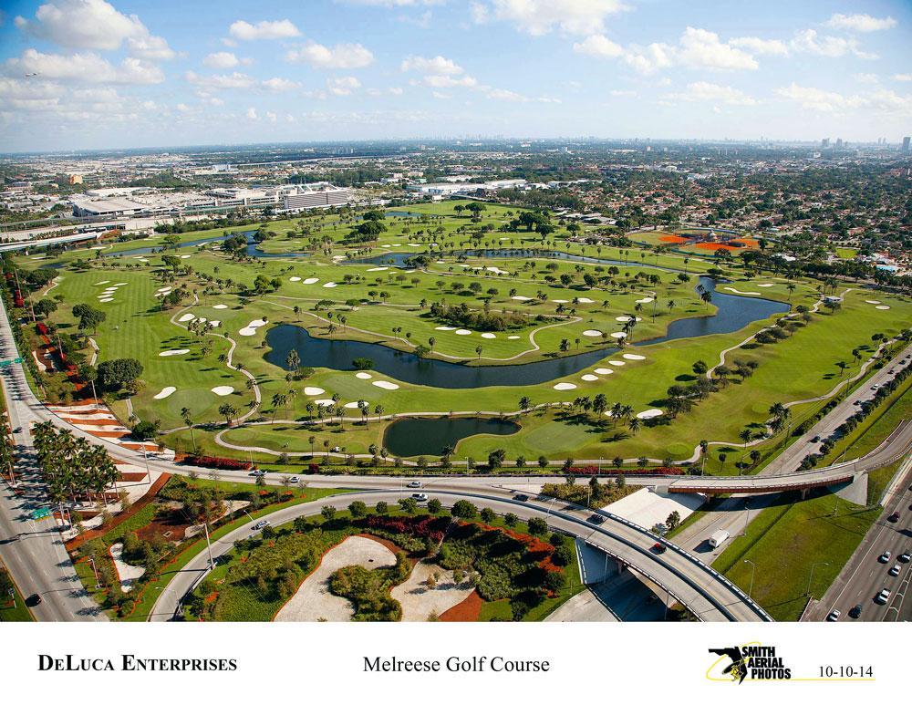 De Melreese Country Club: op dit golfpark in de Overtown-wijk in Miami hoopt David Beckham een voetbalstaidion neer te poten voor zijn nieuwe club.