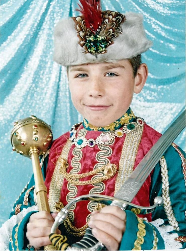 Roeslan op 7-jarige leeftijd: toen de prins van Zjytomyr, nu de koning van Genk.
