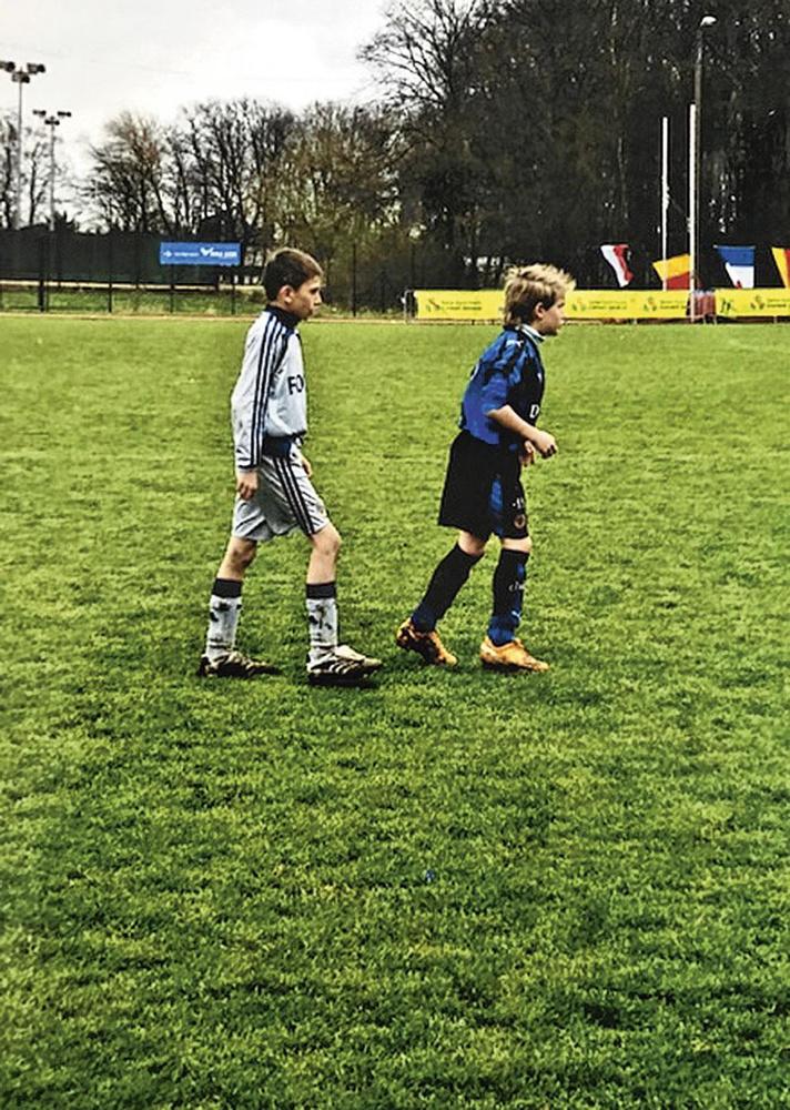 Sieben Dewaele bij de jeugd van Club Brugge.