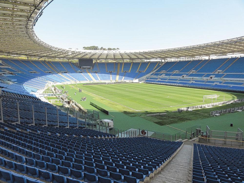 Rome GROEP A olympiastadion capaciteit 72 689 3 groepswedstrijden 1 kwartfinale