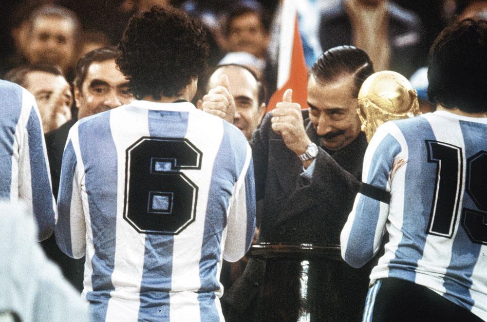 De zege van Argentinië op het WK'78 in eigen land werd gerecupereerd door dictator Jorge Videla.