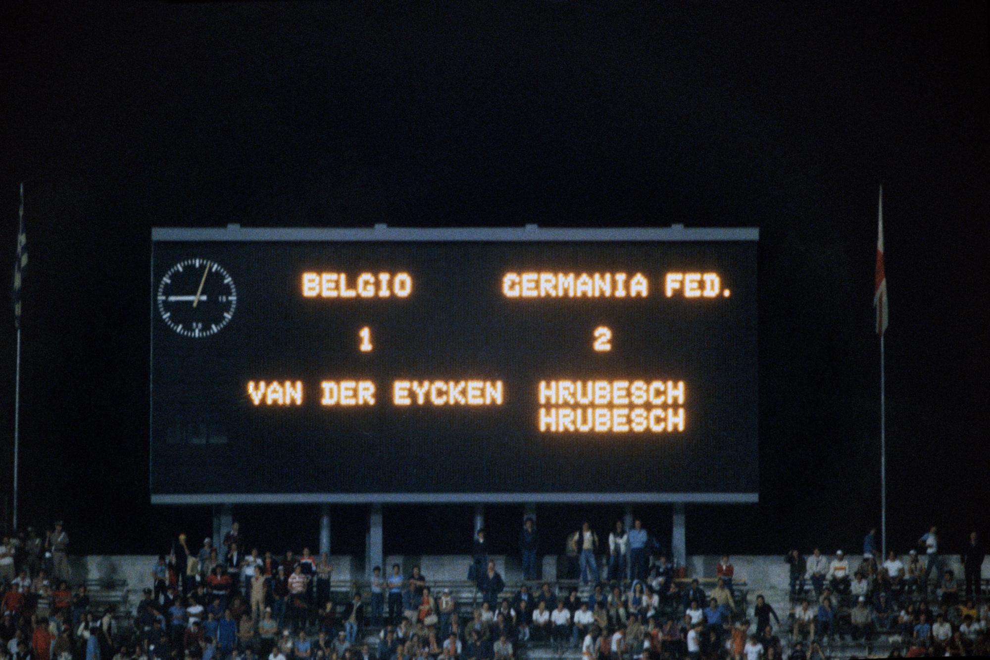 België ging de boot in met 2-1 tegen West-Duitsland