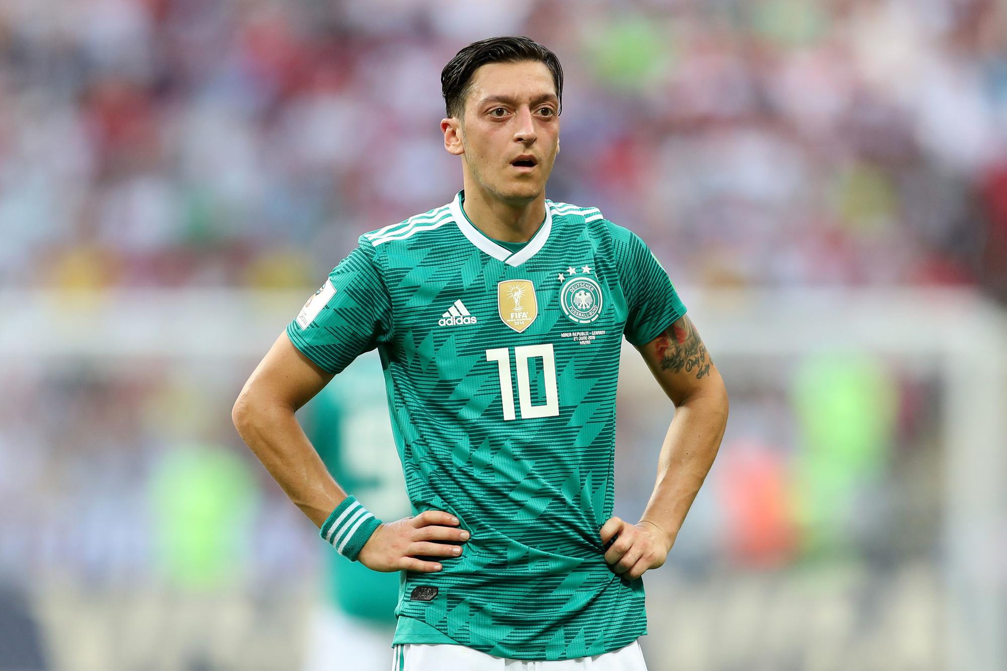 Mesut Özil was onderdeel van het Duitse team dat afging op het WK 2018