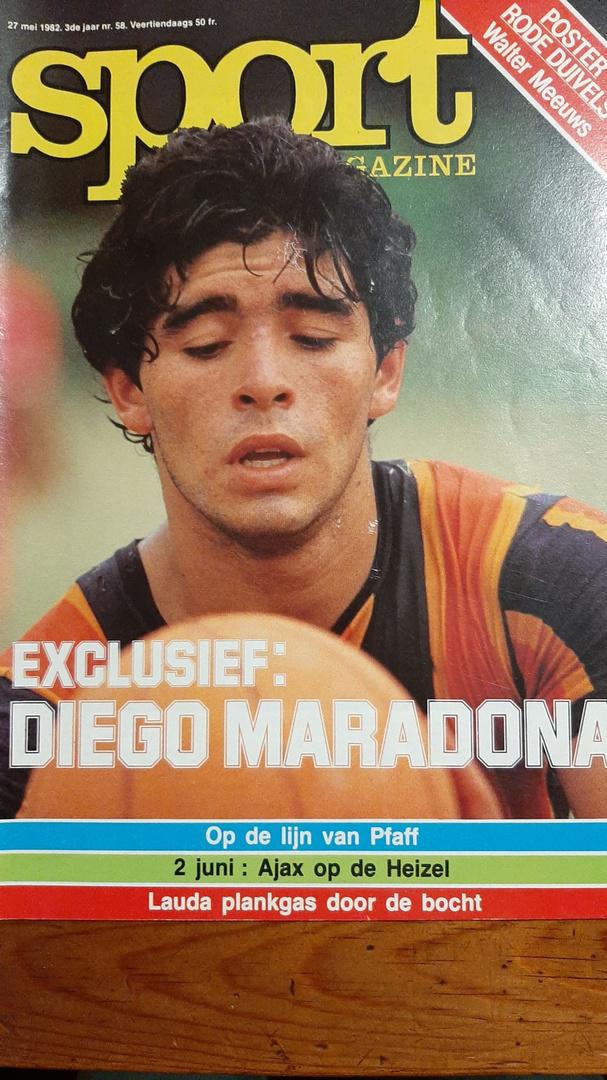 Sport/Voetbalmagazine sprak exclusief met Diego Maradona... in mei 1982