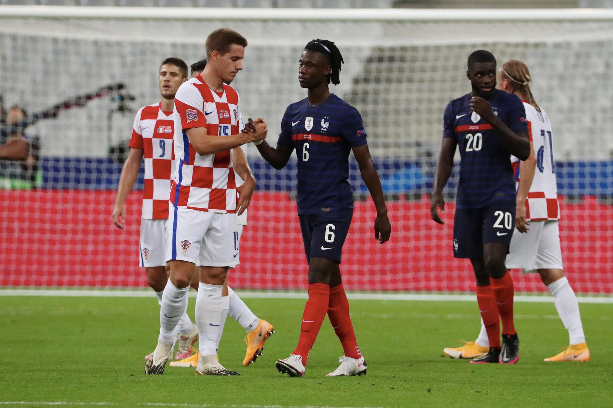 Camavinga maakte zijn internationale debuut tegen Kroatië
