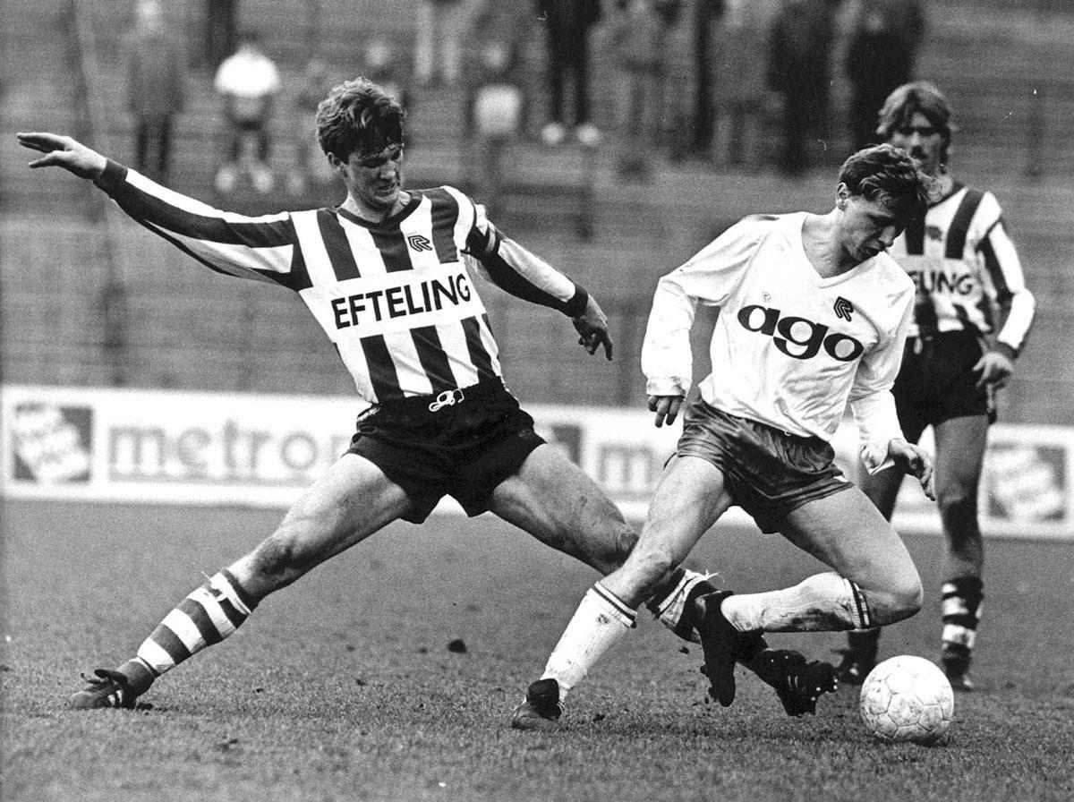Louis van Gaal bij 'zijn' club Sparta Rotterdam.