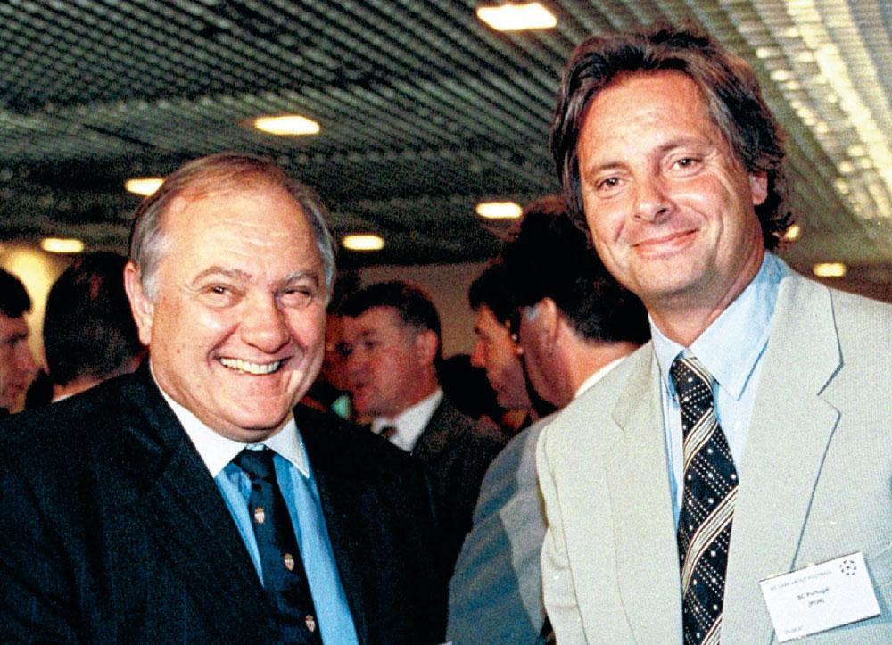 Met de toenmalige president van AS Monaco Jean-Louis Campora.