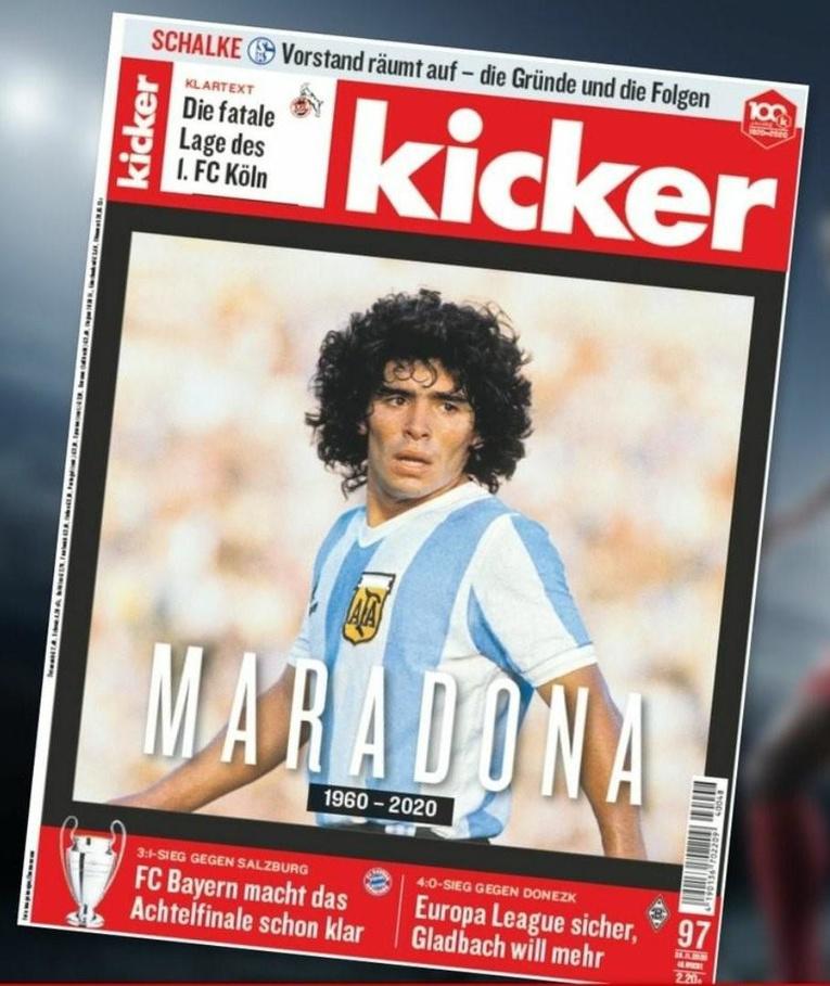 60 voorpagina's over Maradona: 'El Diego' in de handen van God