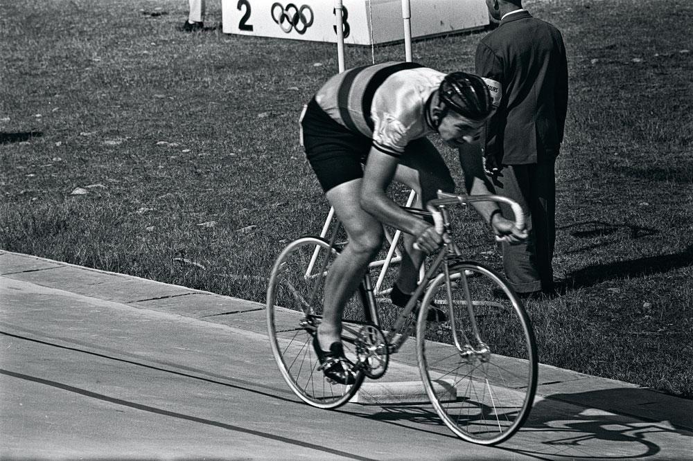 Op weg naar  goud: Patrick Sercu was in 1964 op de Olympische Spelen van Tokio de snelste op de kilometer.