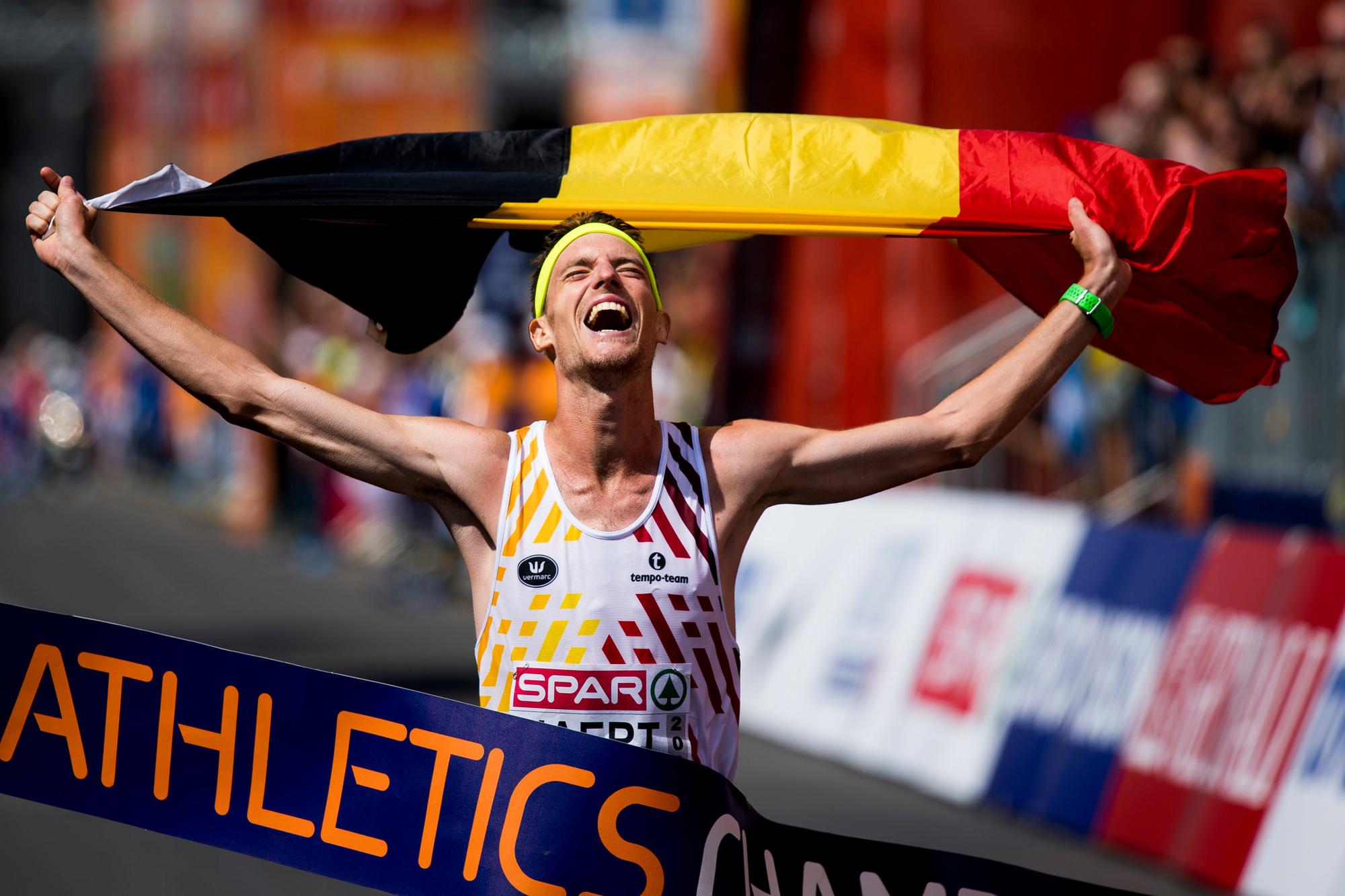 Koen Naert, Europees kampioen op de marathon in 2018.