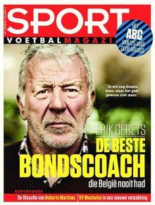 Erik Gerets staat op 8 november op de cover van Sport/Voetbalmagazine